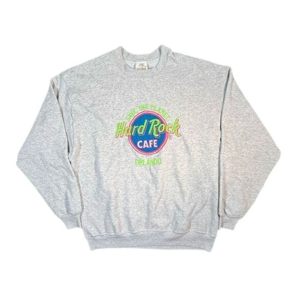 Vintage 90s Hard Rock Cafe Save The Planet Sweater - Picture 1 of 7